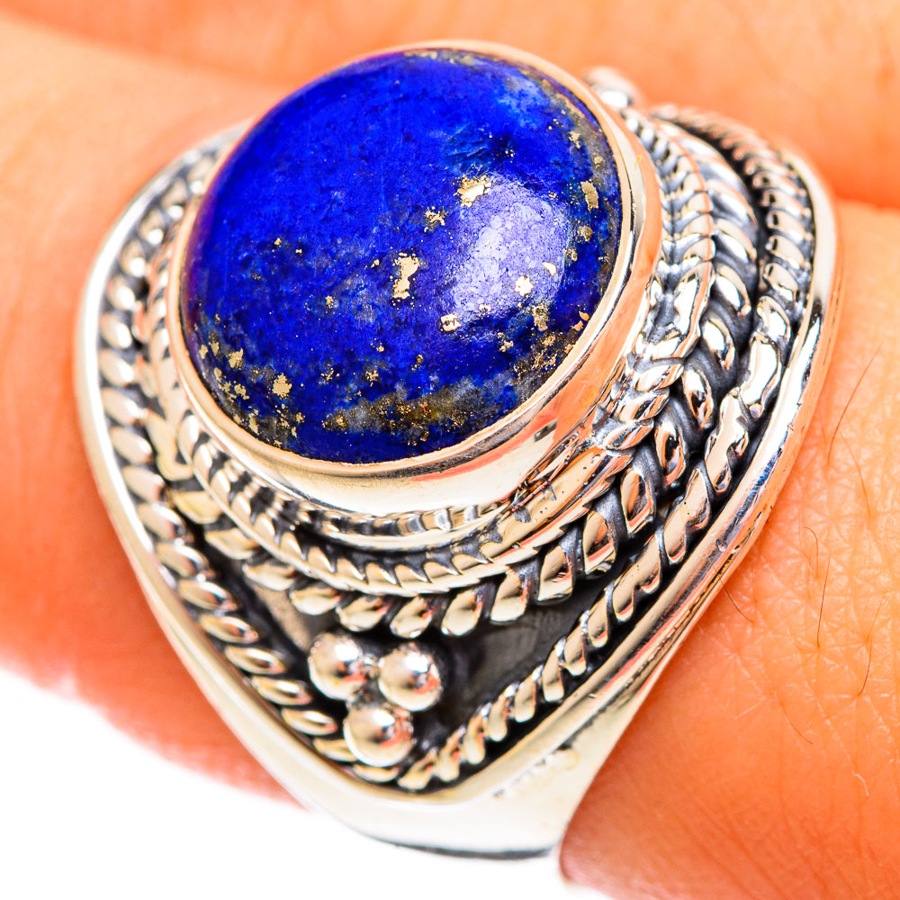 Lapis Lazuli Rings handcrafted by Ana Silver Co - RING121743