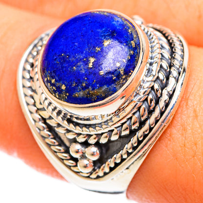 Lapis Lazuli Rings handcrafted by Ana Silver Co - RING121743