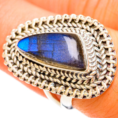 Labradorite Rings handcrafted by Ana Silver Co - RING121746