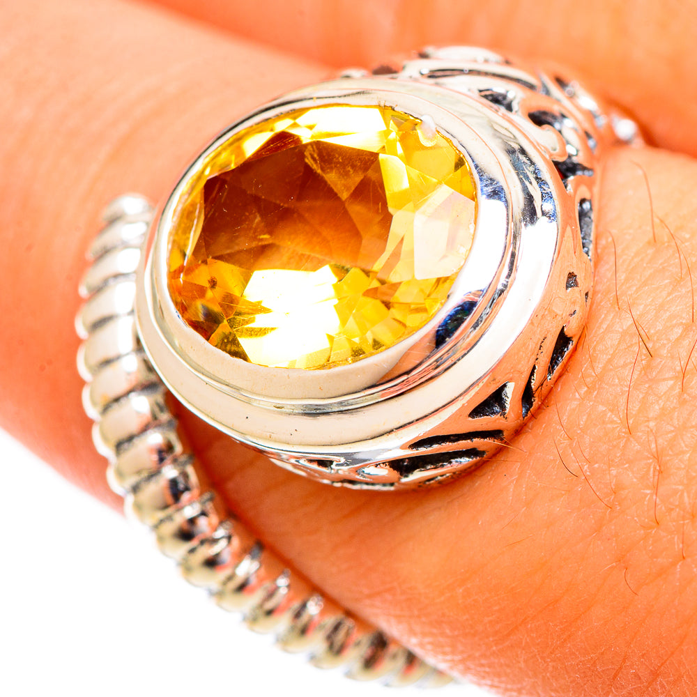Citrine Rings handcrafted by Ana Silver Co - RING121755