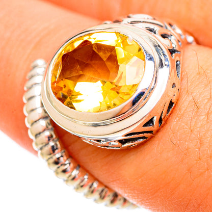 Citrine Rings handcrafted by Ana Silver Co - RING121755