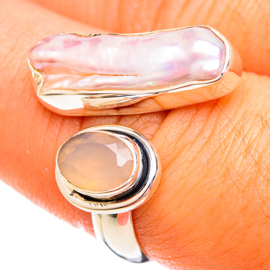 Mother Of Pearl Rings handcrafted by Ana Silver Co - RING121765