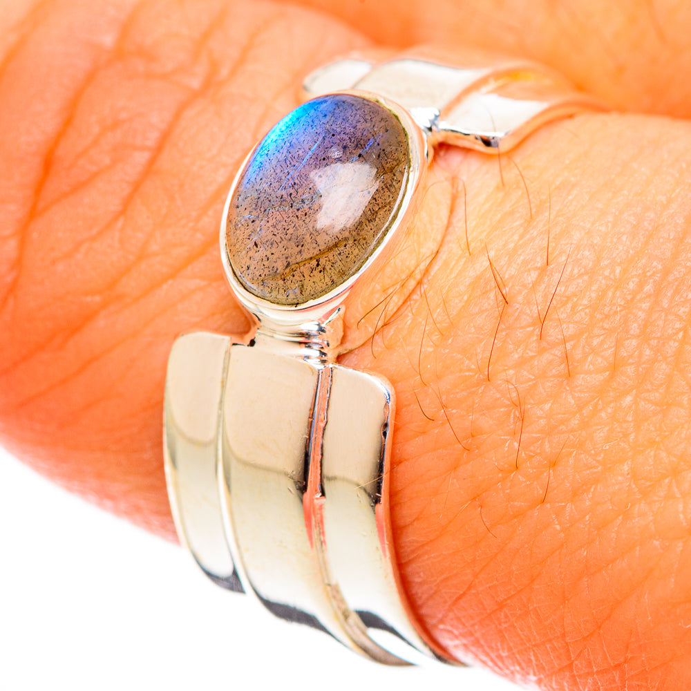 Labradorite Rings handcrafted by Ana Silver Co - RING121774