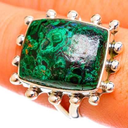 Malachite Rings handcrafted by Ana Silver Co - RING121777