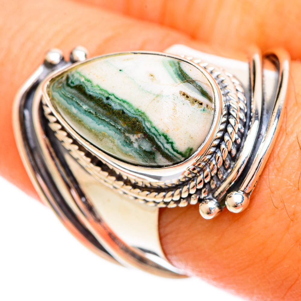 Ocean Jasper Rings handcrafted by Ana Silver Co - RING121778