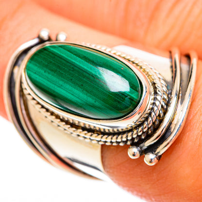 Malachite Rings handcrafted by Ana Silver Co - RING121780