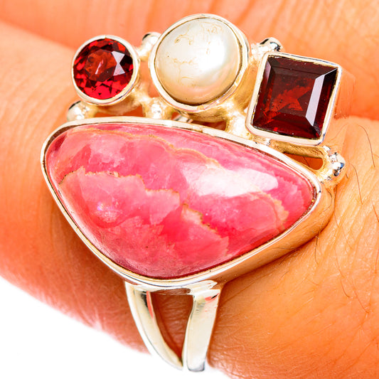 Rhodochrosite Rings handcrafted by Ana Silver Co - RING121784