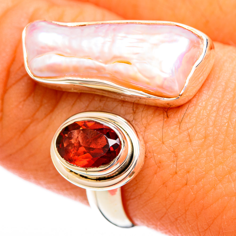 Mother Of Pearl Rings handcrafted by Ana Silver Co - RING121790