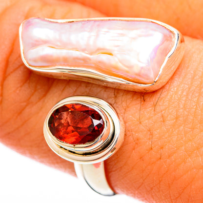 Mother Of Pearl Rings handcrafted by Ana Silver Co - RING121790