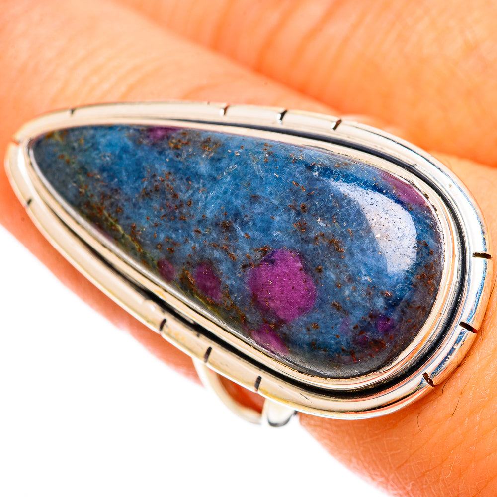 Ruby Fuchsite Rings handcrafted by Ana Silver Co - RING121801