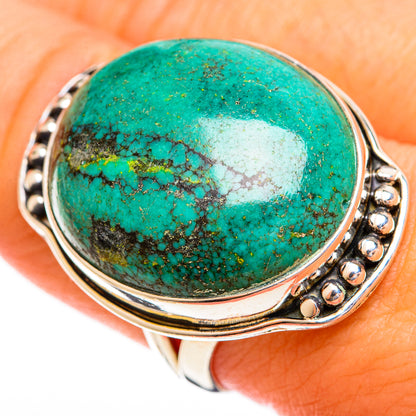 Tibetan Turquoise Rings handcrafted by Ana Silver Co - RING121816