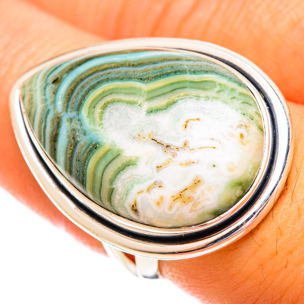 Ocean Jasper Rings handcrafted by Ana Silver Co - RING121817