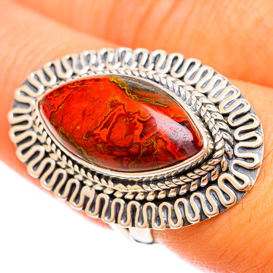Moroccan Agate Rings handcrafted by Ana Silver Co - RING121822