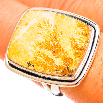 Germany Psilomelane Dendrite Rings handcrafted by Ana Silver Co - RING121824