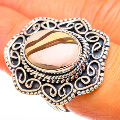 Brecciated Mookaite Rings handcrafted by Ana Silver Co - RING121826