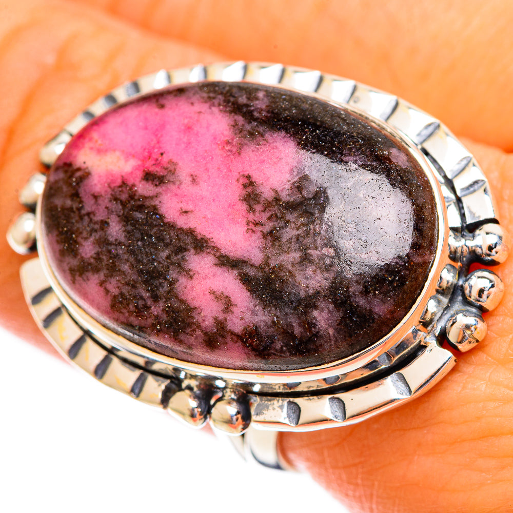 Rhodonite Rings handcrafted by Ana Silver Co - RING121827