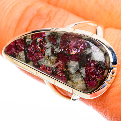 Russian Eudialyte Rings handcrafted by Ana Silver Co - RING121831