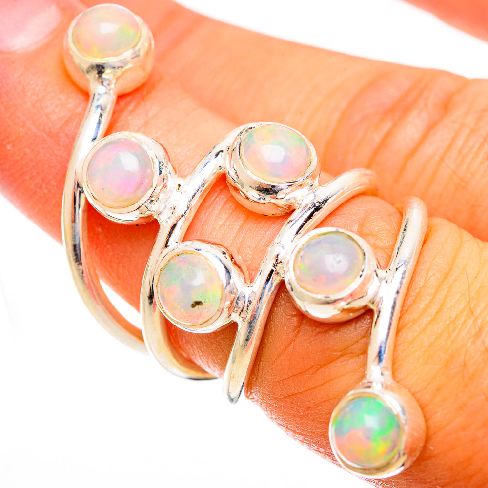 Ethiopian Opal Rings handcrafted by Ana Silver Co - RING121845