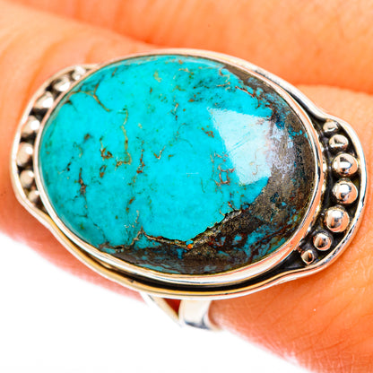 Tibetan Turquoise Rings handcrafted by Ana Silver Co - RING121852