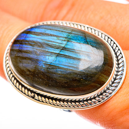 Labradorite Rings handcrafted by Ana Silver Co - RING121853