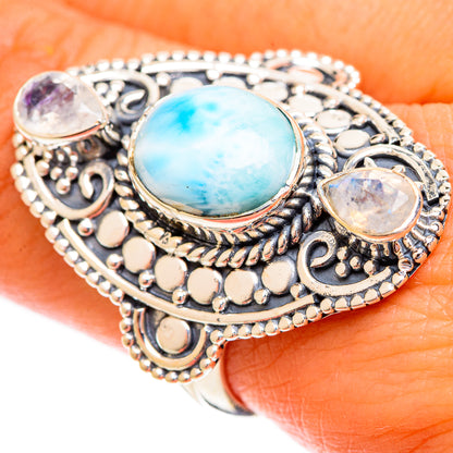 Larimar Rings handcrafted by Ana Silver Co - RING121854
