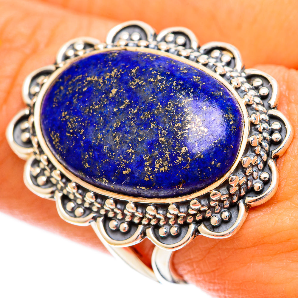 Lapis Lazuli Rings handcrafted by Ana Silver Co - RING121855