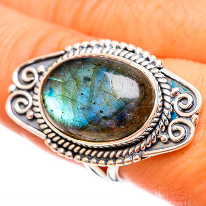 Labradorite Rings handcrafted by Ana Silver Co - RING121856