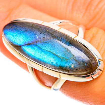 Labradorite Rings handcrafted by Ana Silver Co - RING121861