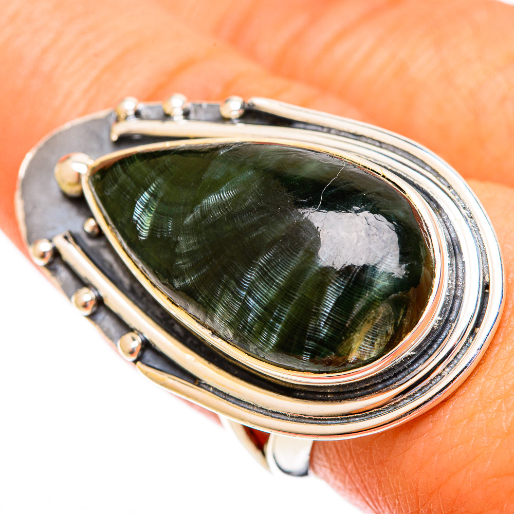 Seraphinite Rings handcrafted by Ana Silver Co - RING121865