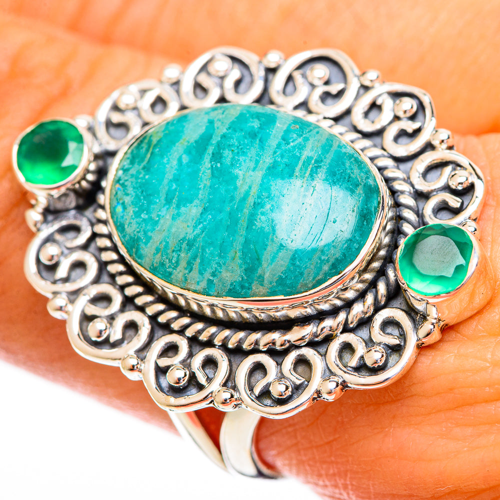 Amazonite Rings handcrafted by Ana Silver Co - RING121869