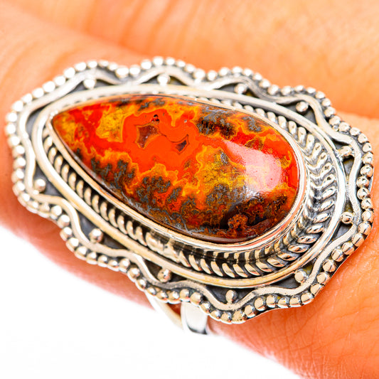 Moroccan Agate Rings handcrafted by Ana Silver Co - RING121876
