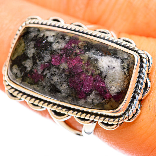Russian Eudialyte Rings handcrafted by Ana Silver Co - RING121880