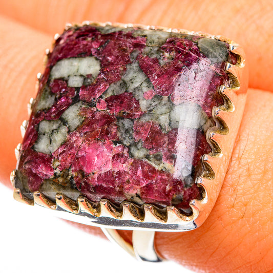 Russian Eudialyte Rings handcrafted by Ana Silver Co - RING121881