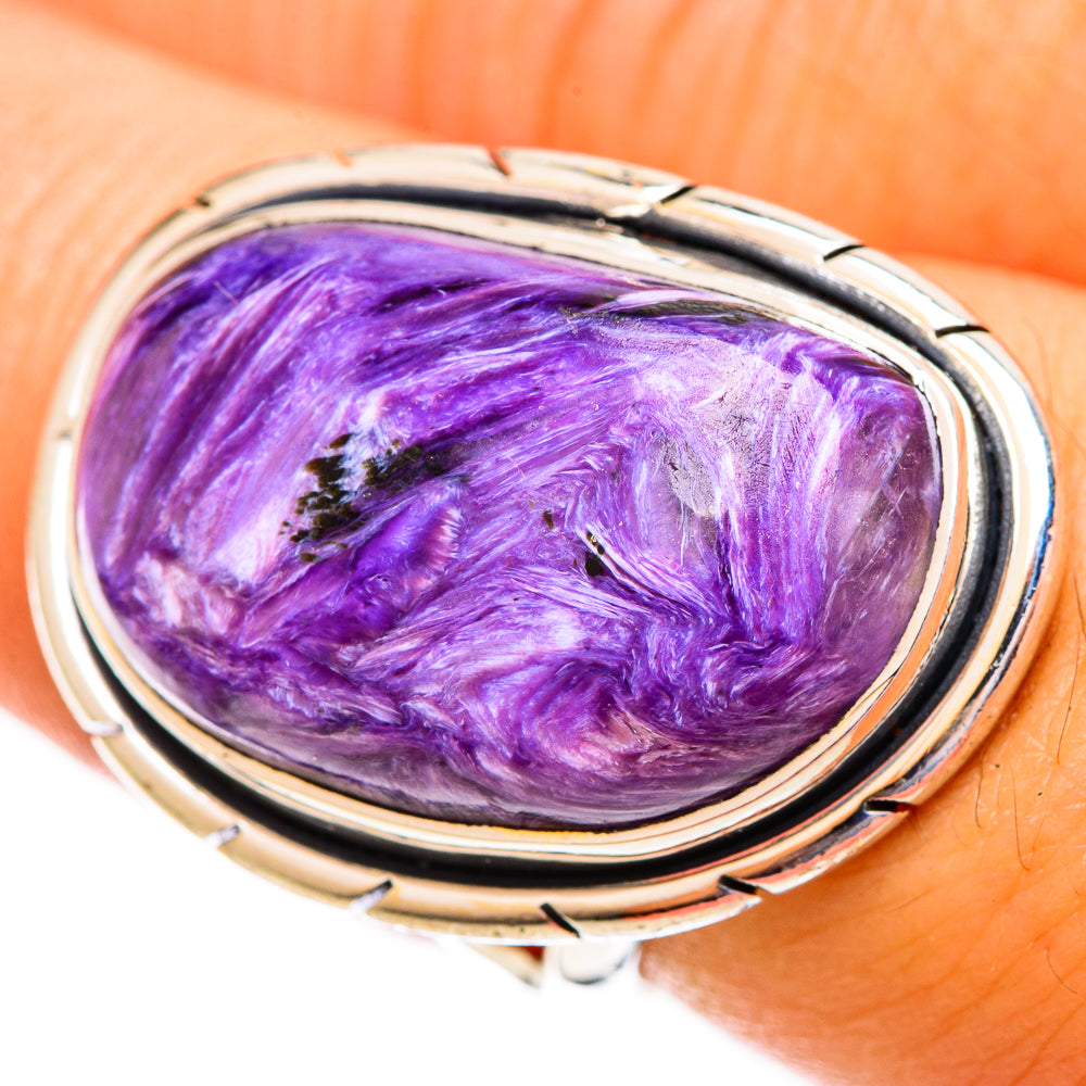 Charoite Rings handcrafted by Ana Silver Co - RING121882