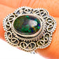 Azurite In Malachite Rings handcrafted by Ana Silver Co - RING121898
