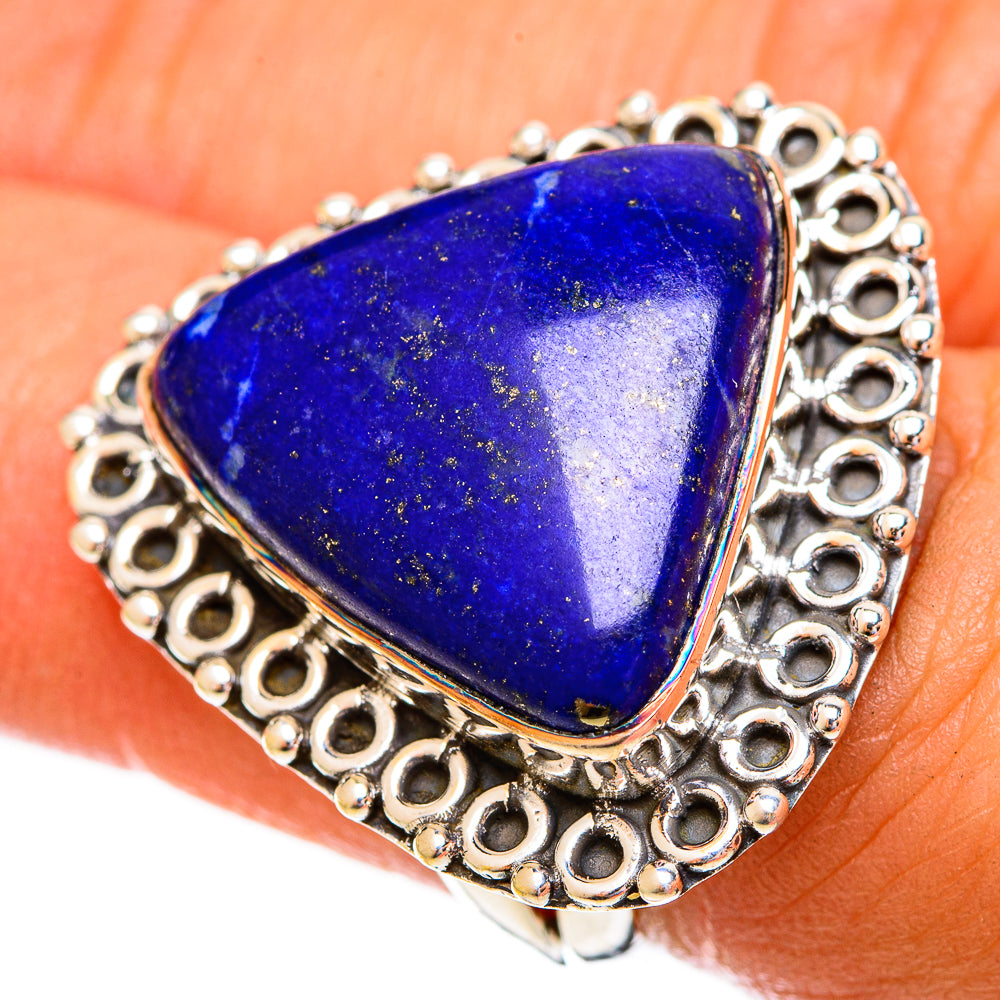 Lapis Lazuli Rings handcrafted by Ana Silver Co - RING121912