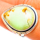 Lemon Chrysoprase Rings handcrafted by Ana Silver Co - RING121915