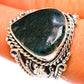Green Moss Agate Rings handcrafted by Ana Silver Co - RING121919