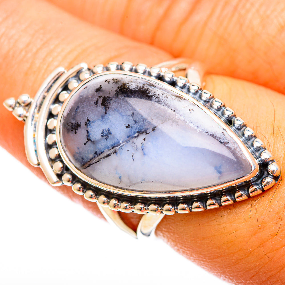 Dendritic Opal Rings handcrafted by Ana Silver Co - RING121937