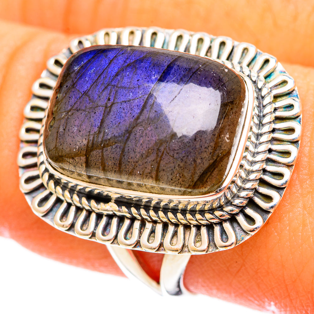 Labradorite Rings handcrafted by Ana Silver Co - RING121938