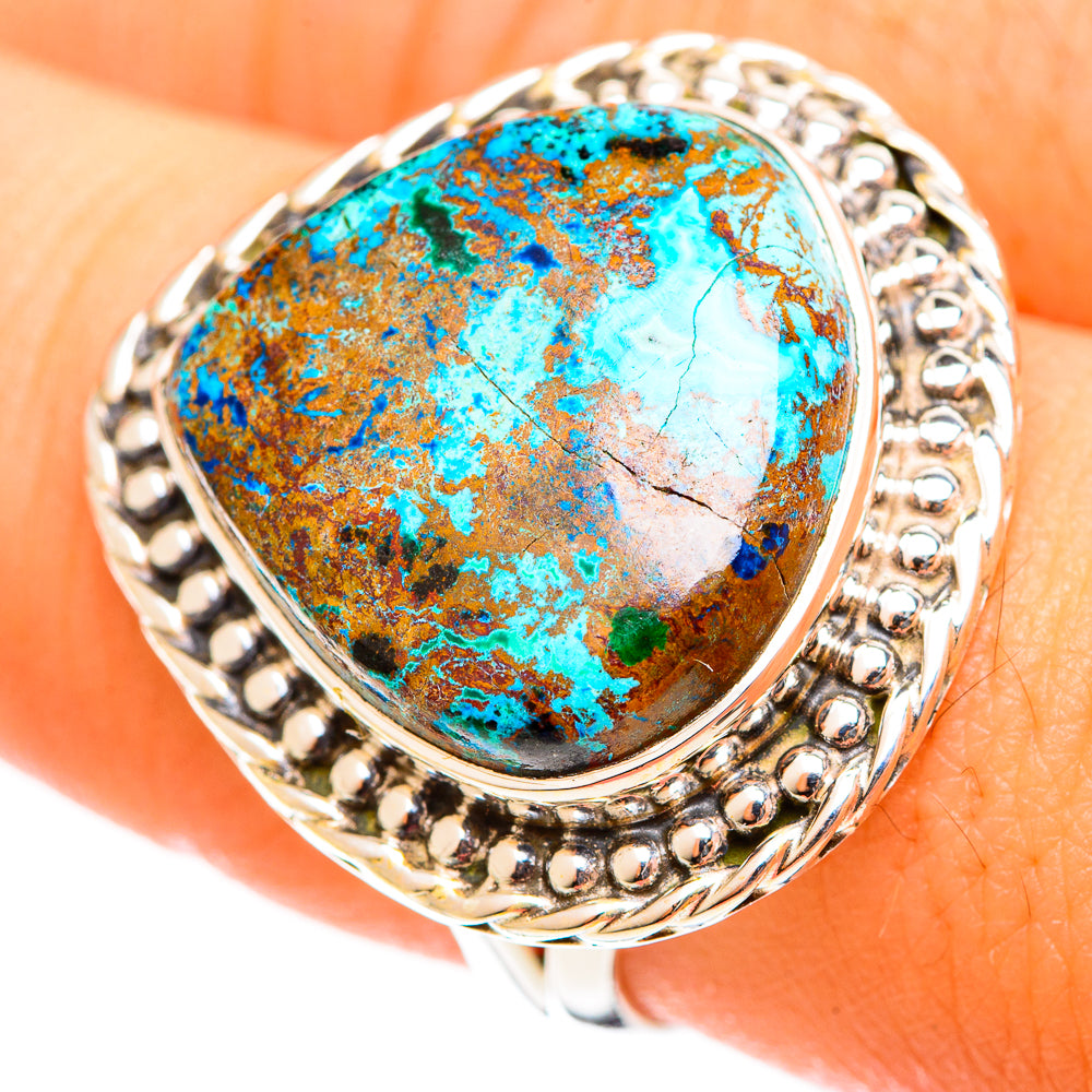 Shattuckite Rings handcrafted by Ana Silver Co - RING121941