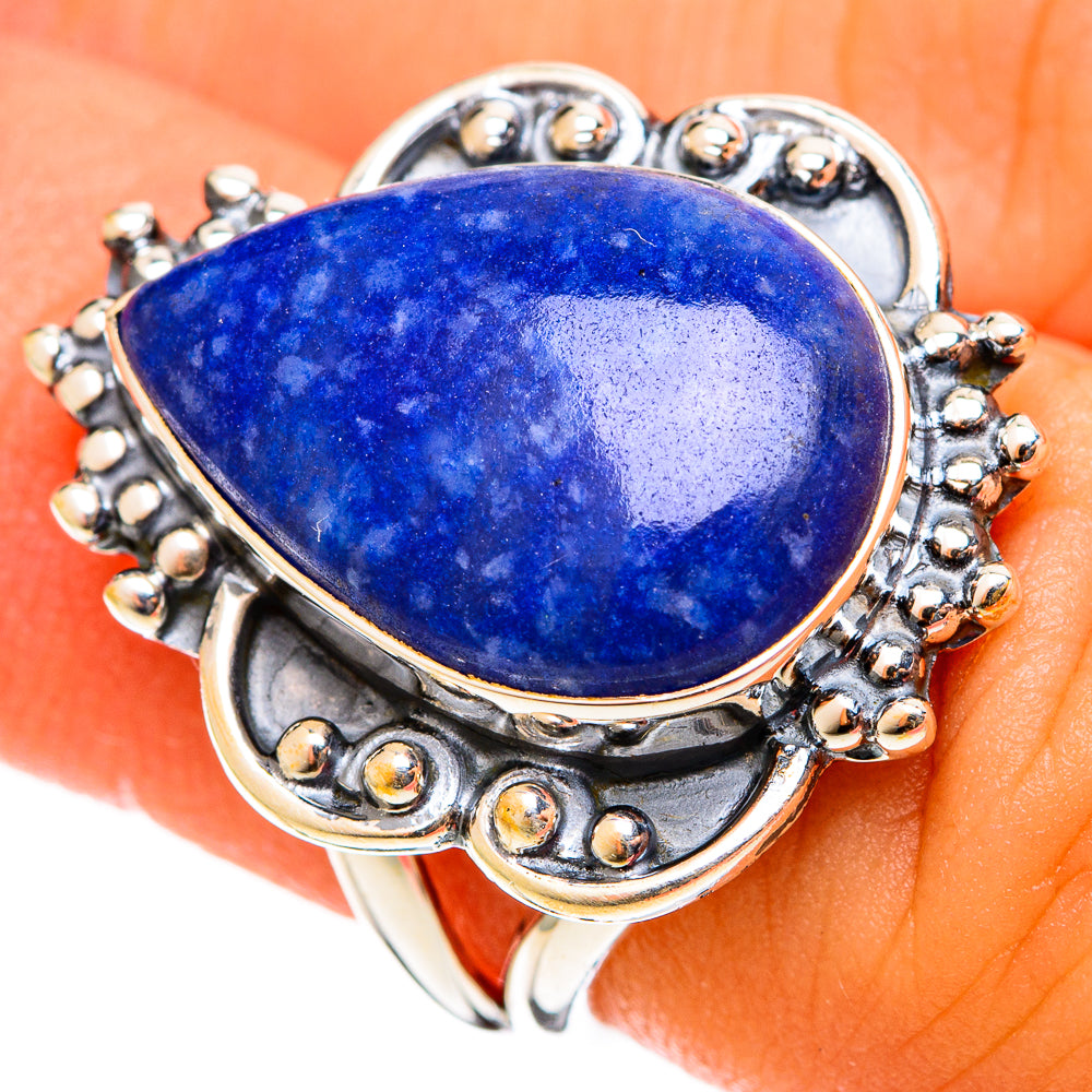 Lapis Lazuli Rings handcrafted by Ana Silver Co - RING121942