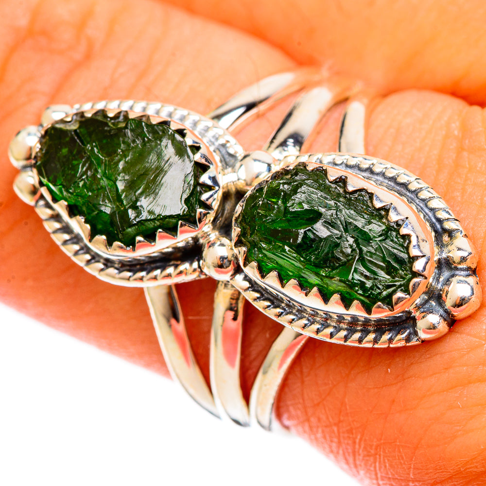 Chrome Diopside Rings handcrafted by Ana Silver Co - RING121946