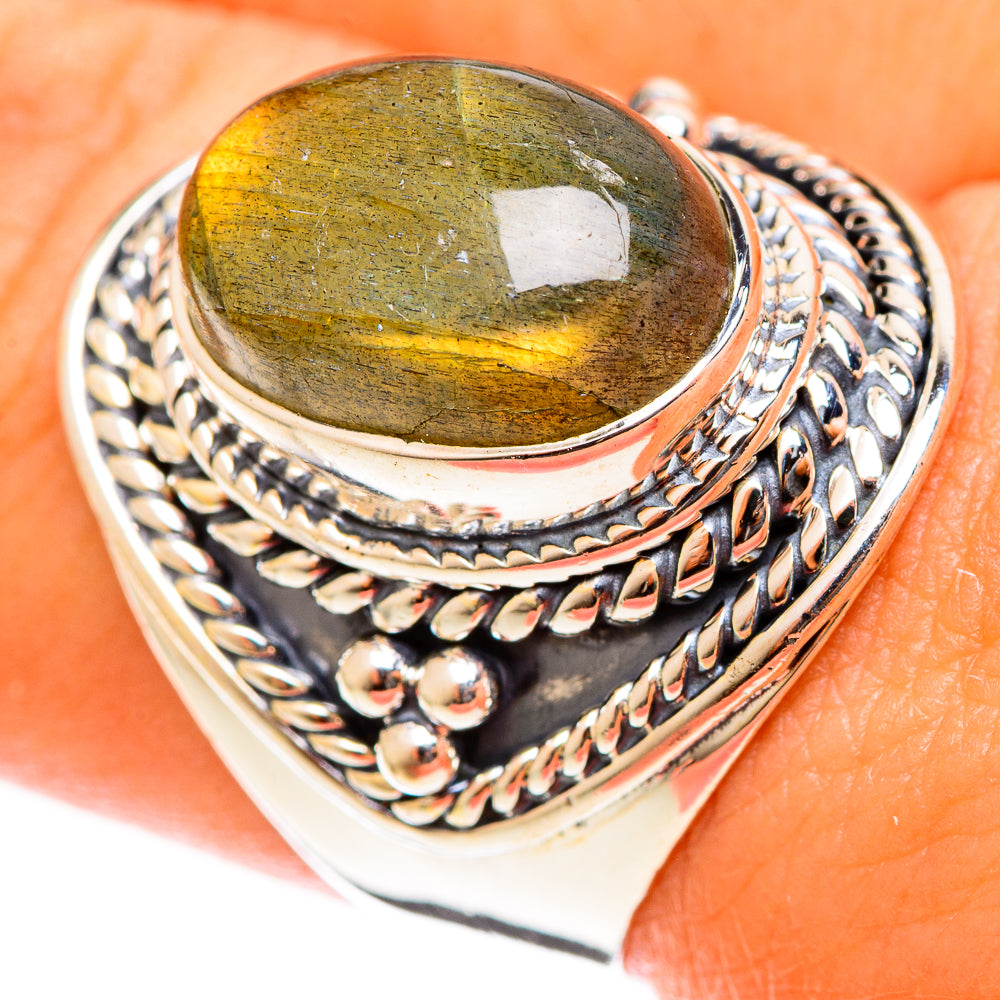 Labradorite Rings handcrafted by Ana Silver Co - RING121951