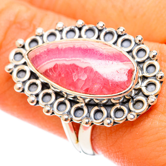 Rhodochrosite Rings handcrafted by Ana Silver Co - RING121957