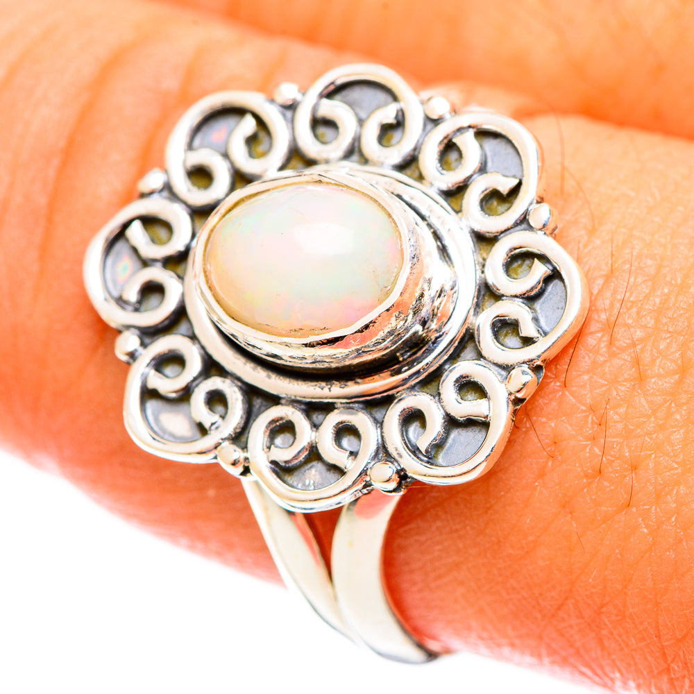 Ethiopian Opal Rings handcrafted by Ana Silver Co - RING121963