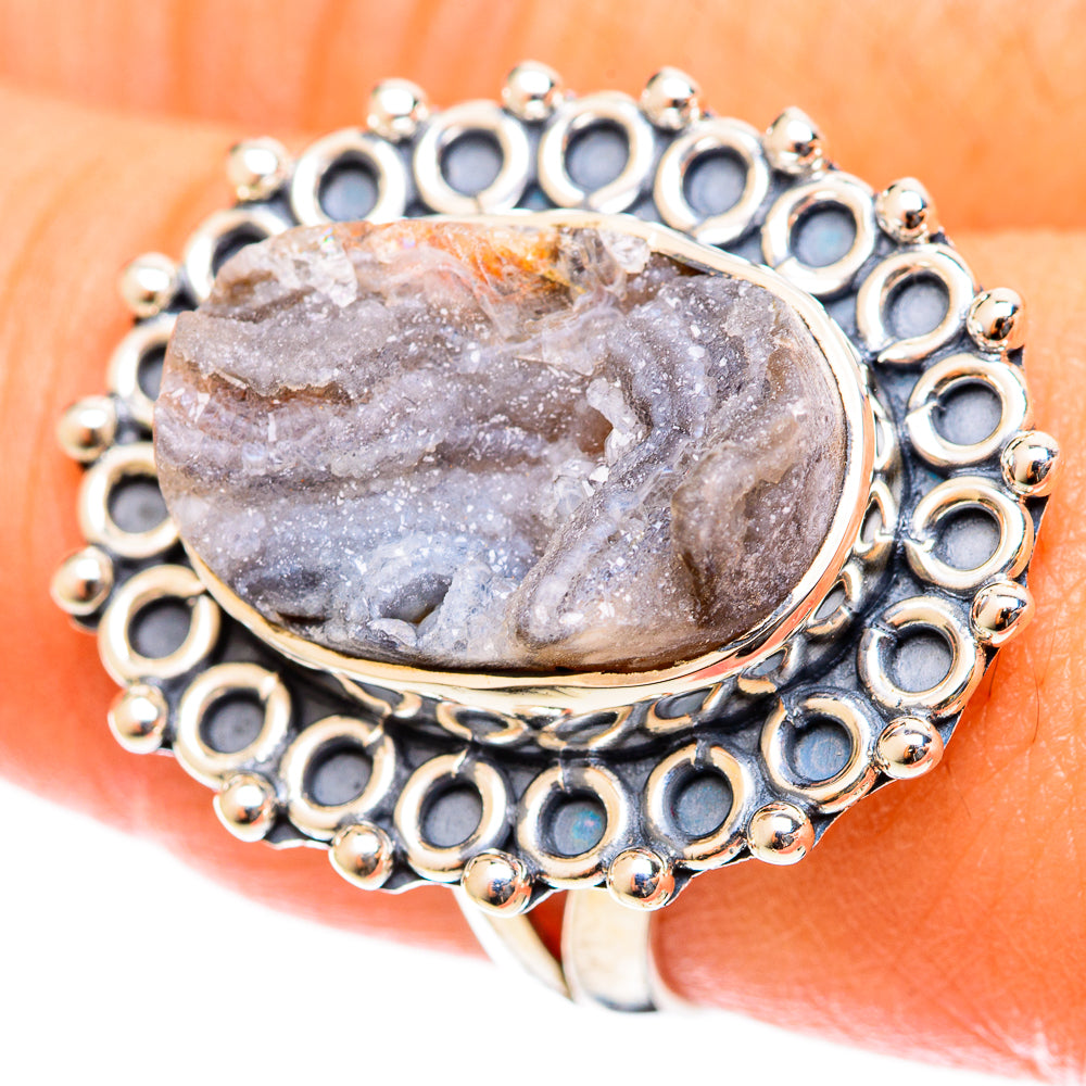 Desert Druzy Rings handcrafted by Ana Silver Co - RING121965