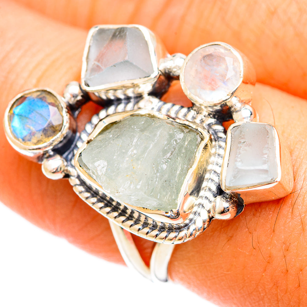 Aquamarine Rings handcrafted by Ana Silver Co - RING121969