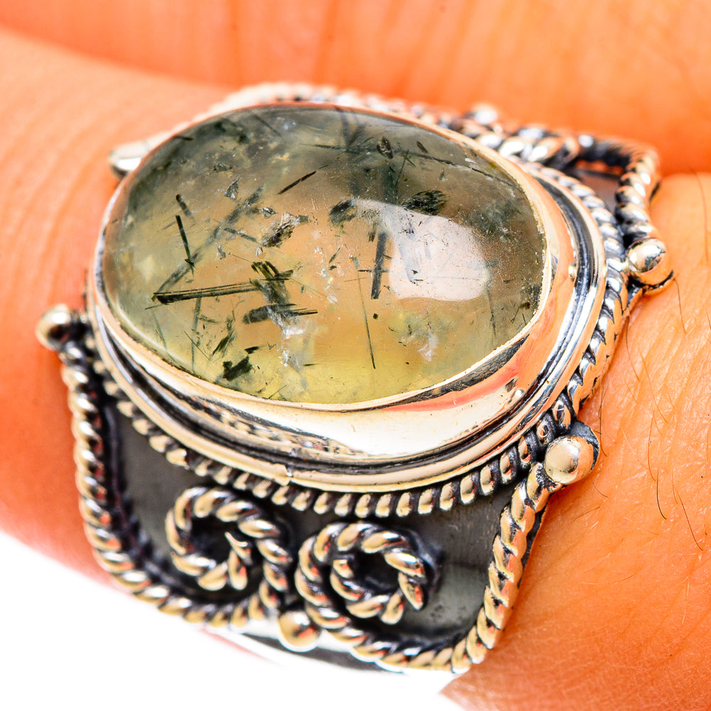 Prehnite Rings handcrafted by Ana Silver Co - RING121976