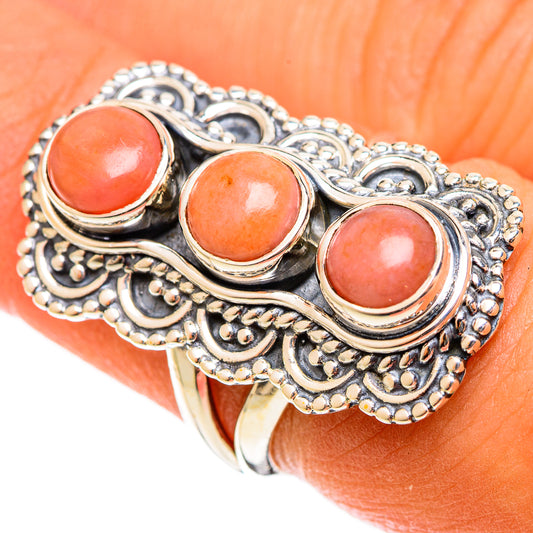 Pink Opal Rings handcrafted by Ana Silver Co - RING121983
